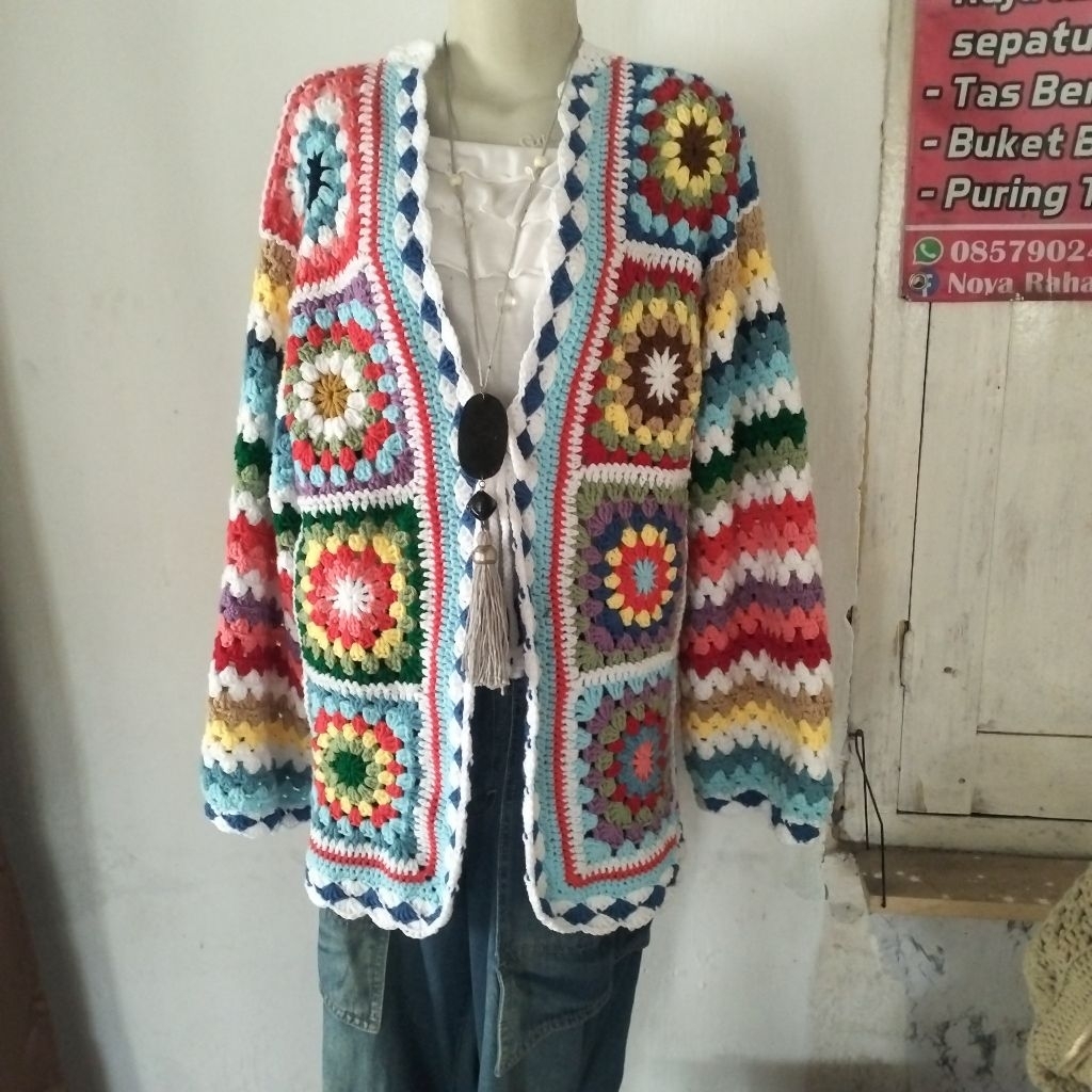 Outer Rajut Handmade,RajutanHandmade,Outer Rajut,Rajutan Korea,Cardigan Rajut, Cardigan Rajut Korea