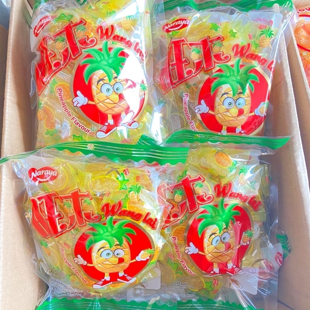 NARAYA JELLY NANAS 400 GRAM - Permen Lunak Rasa Nanas/Naraya Jelly/Naraya Nanas/Jelly Nanas