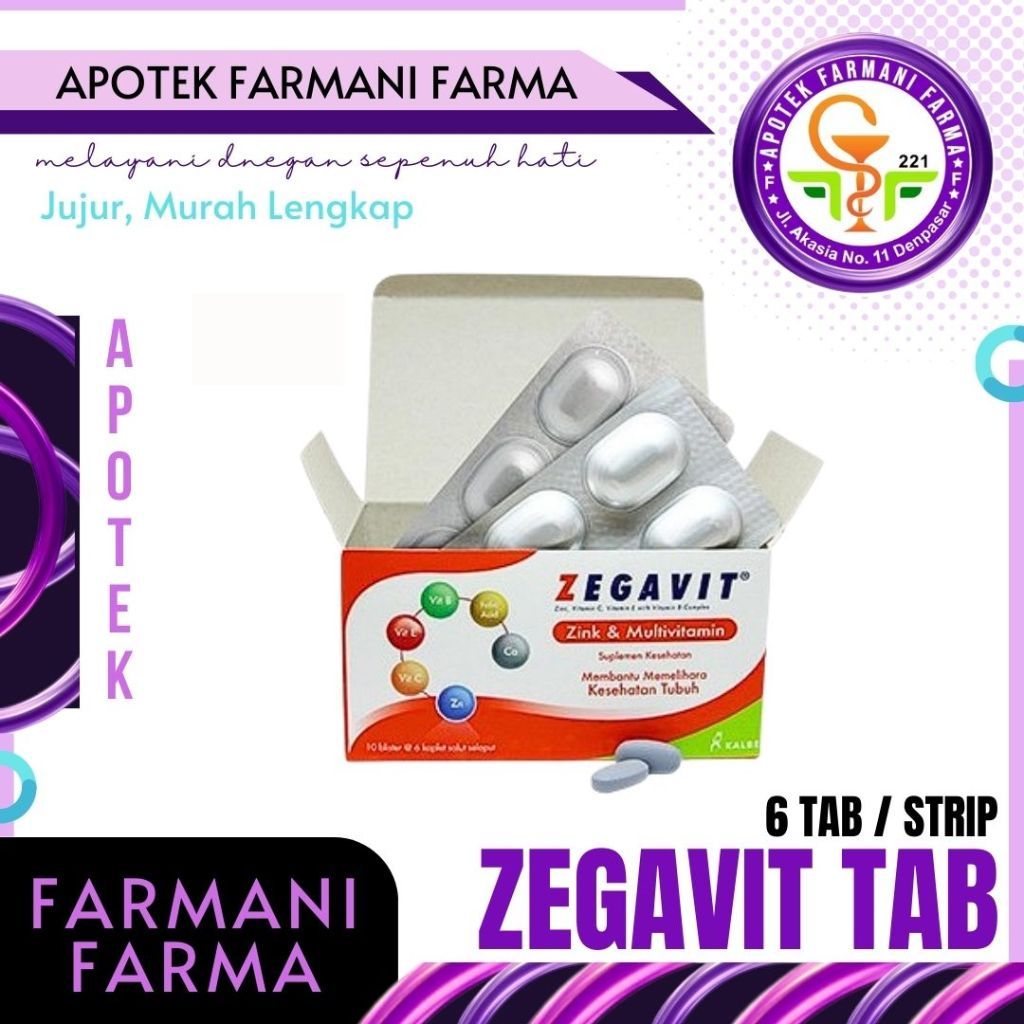 ZEGAVIT 6 TABLET STRIP / VITAMIN / MULTIVITAMIN TABLET