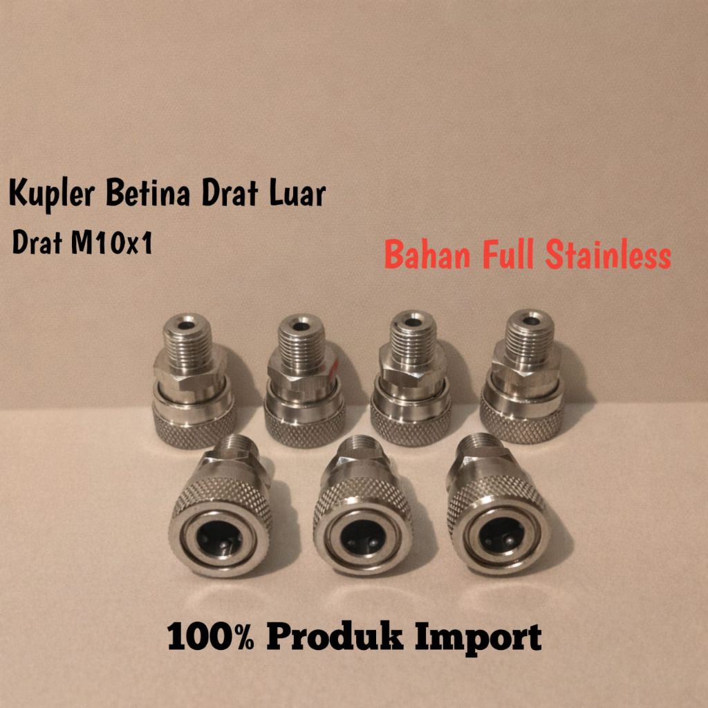 Mini Kupler Betina Drat Luar Stainless, Kupler Betina Drat Luar Stainless, Mini kupler Betina Pompa 