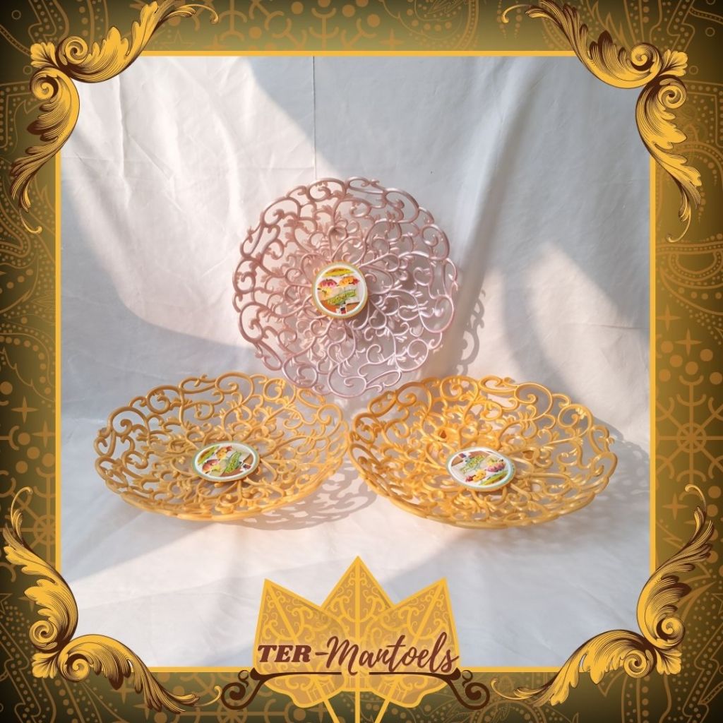 Piring Buah Plastik Serbaguna / Keranjang Buah / Keranjang Penyimpanan Buah