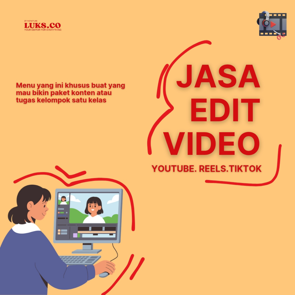 Jasa edit video pendek (YouTube short/reels/tiktok)