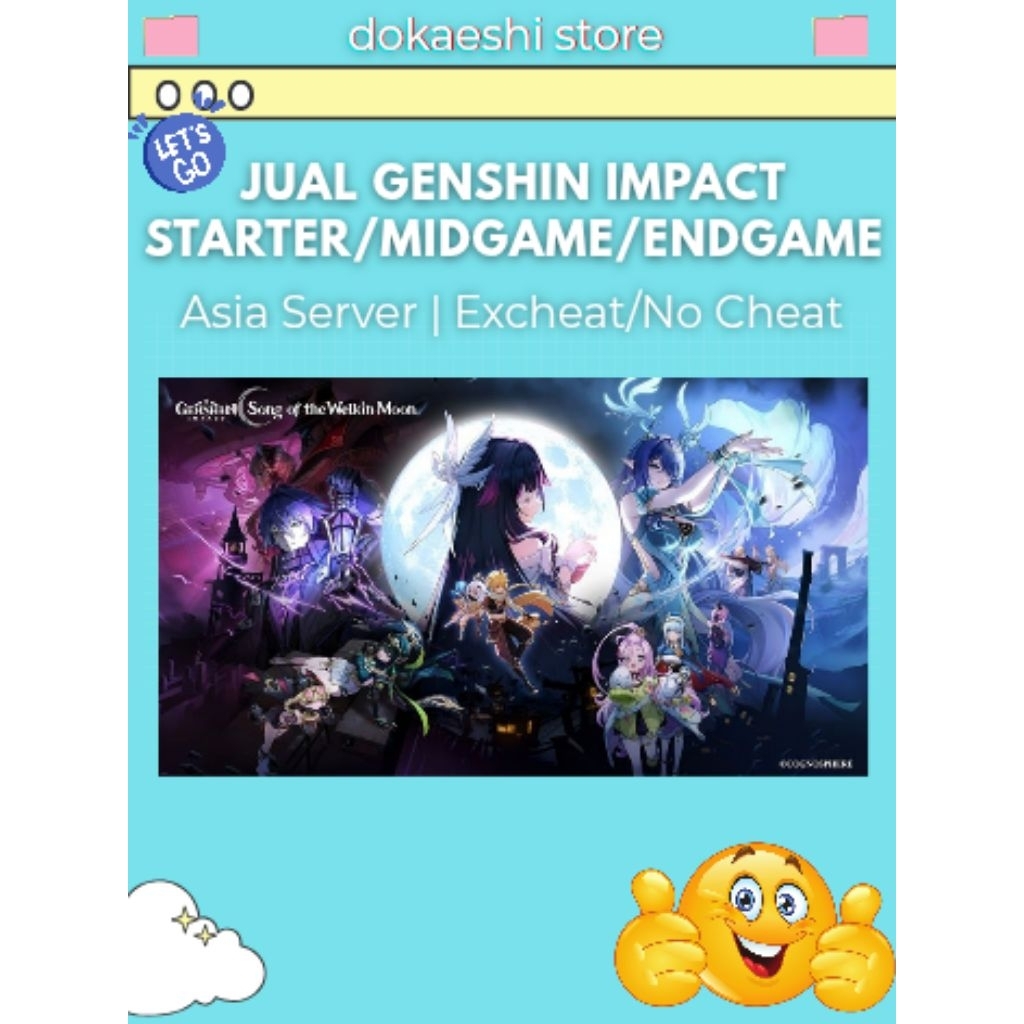 GENSHIN IMPACT (STARTER/MIDGAME/ENDGAME) - By Dokaeshii