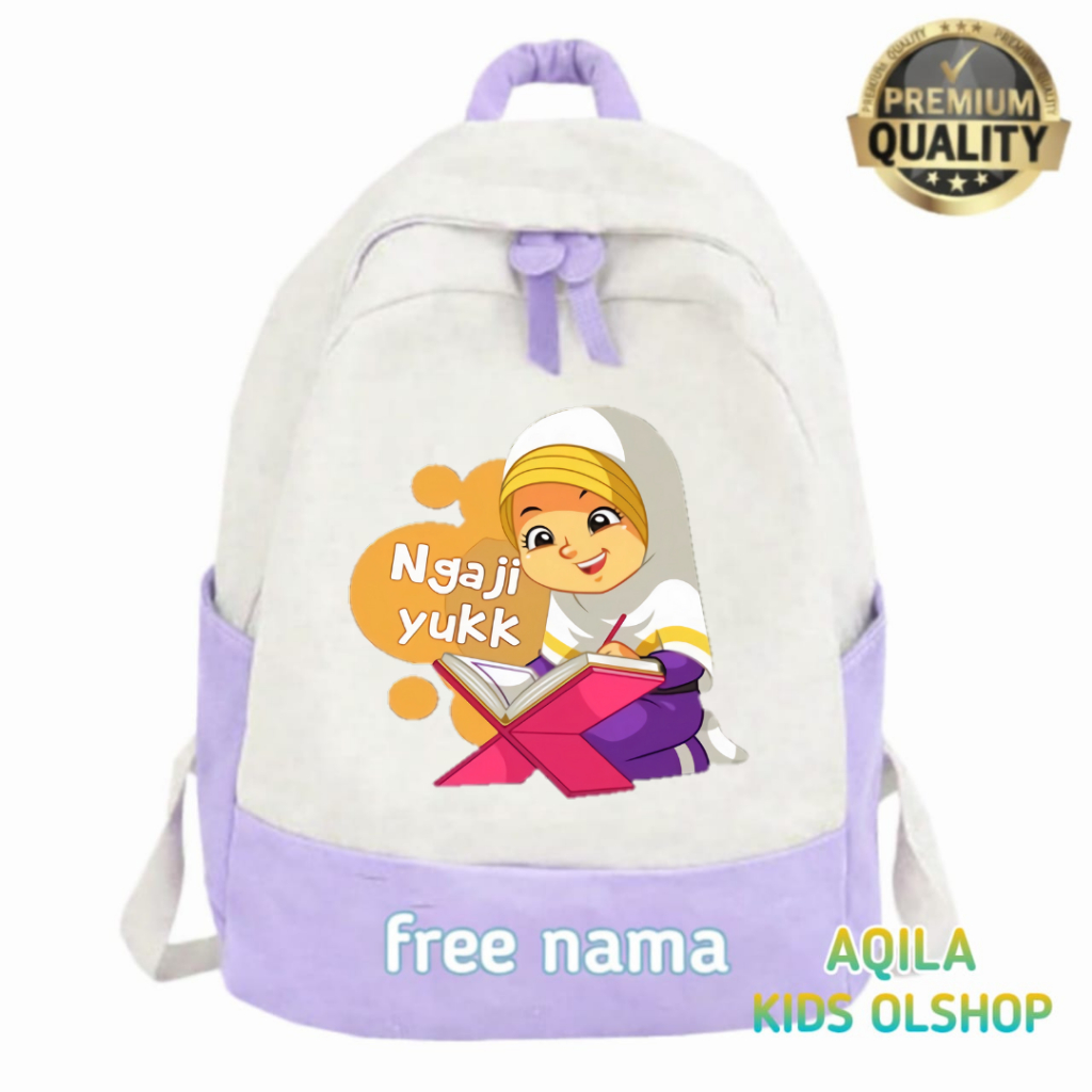 tas anak ngaji tas perempuan BACKPACK ANAK NGAJI