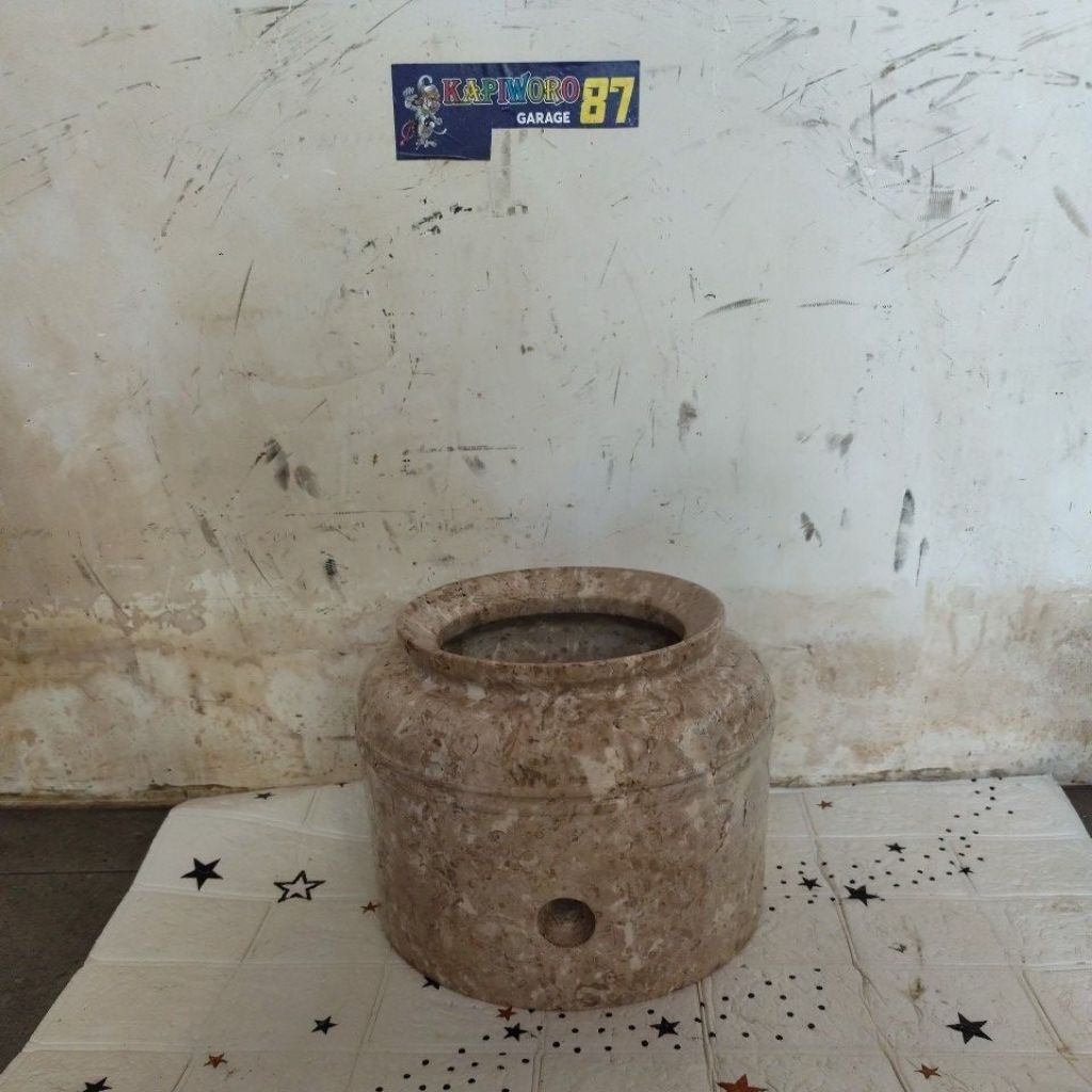 guci galon air minum batu marmer tanpa kran