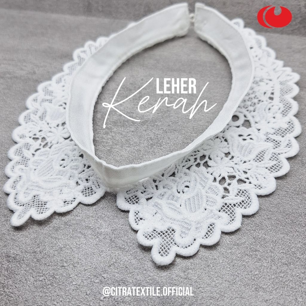 RENDA KERAH LEHER (lebar di masing² gambar) .