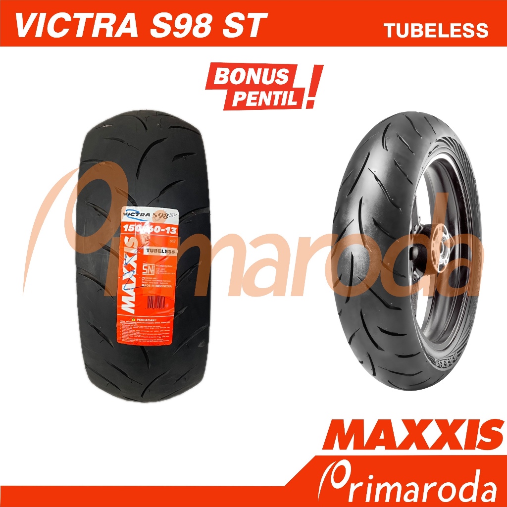 Ban motor Maxxis Victra S98ST 150/60 Ring 13 Tubeless 150/60-13