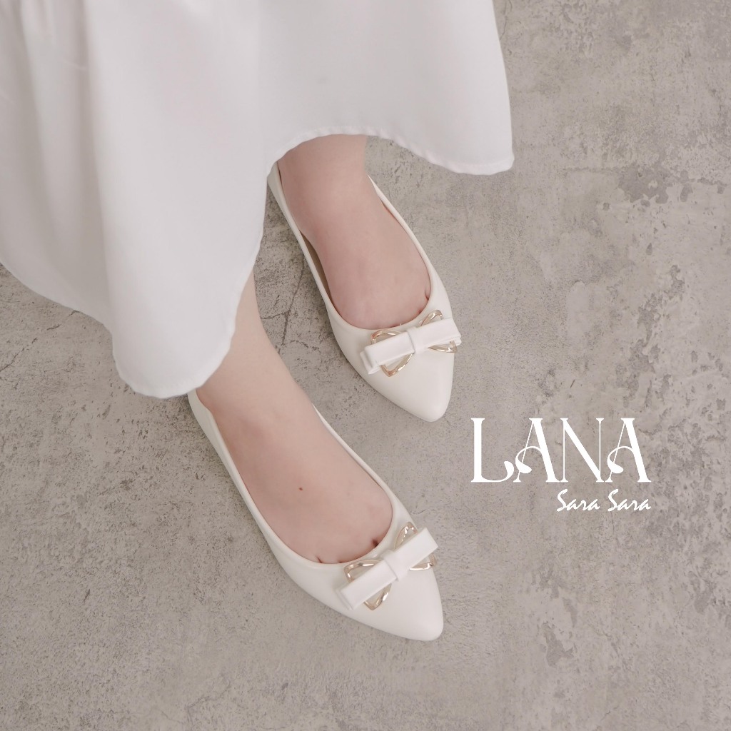 Sara Sara LANA Sepatu Flat Wanita Flat Shoes Jelly Sepatu Kerja Empuk Terbaru