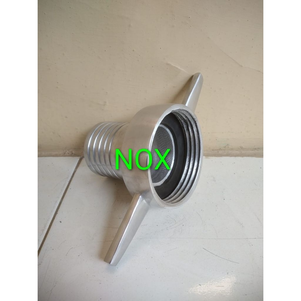 Coupling pompa 3 inch ke selang spiral drat kasar alumunium pemadam api