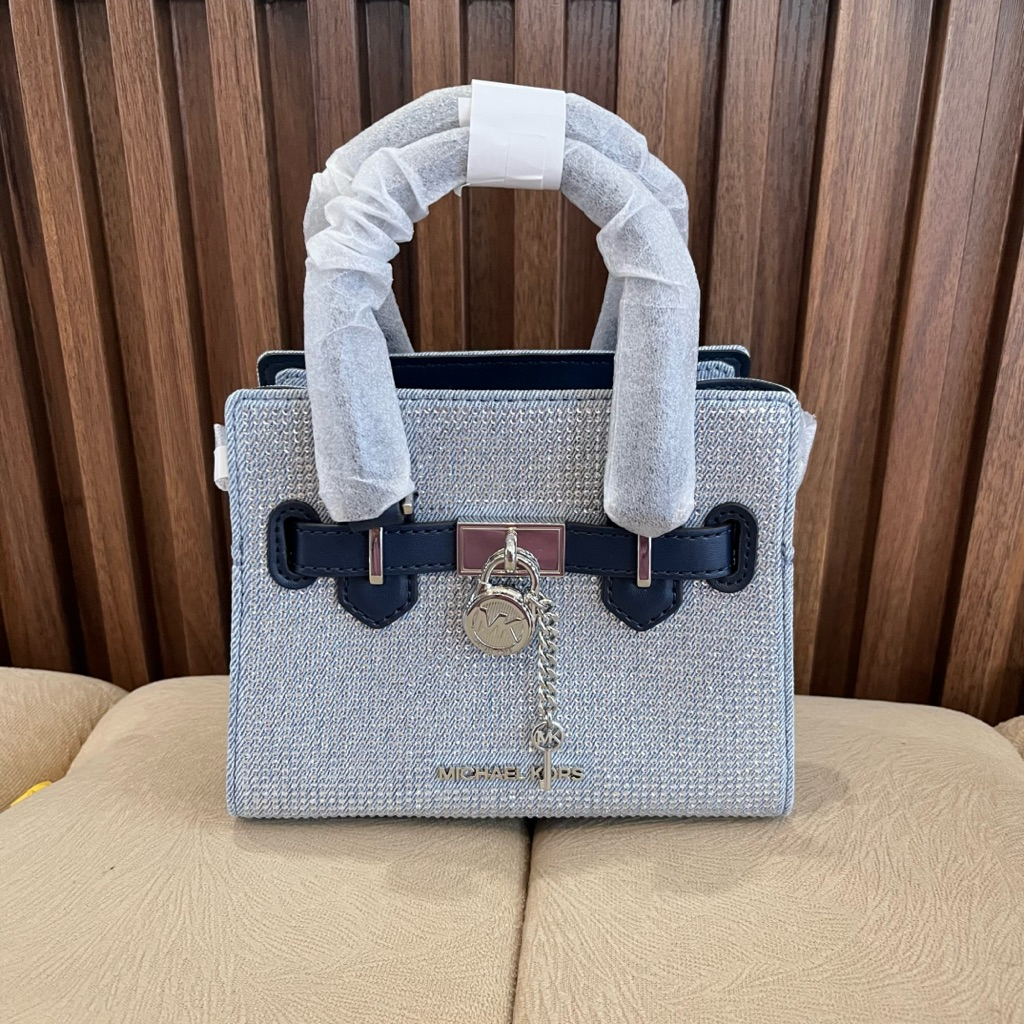 MK Hamilton XS Crystal Denim Satchel