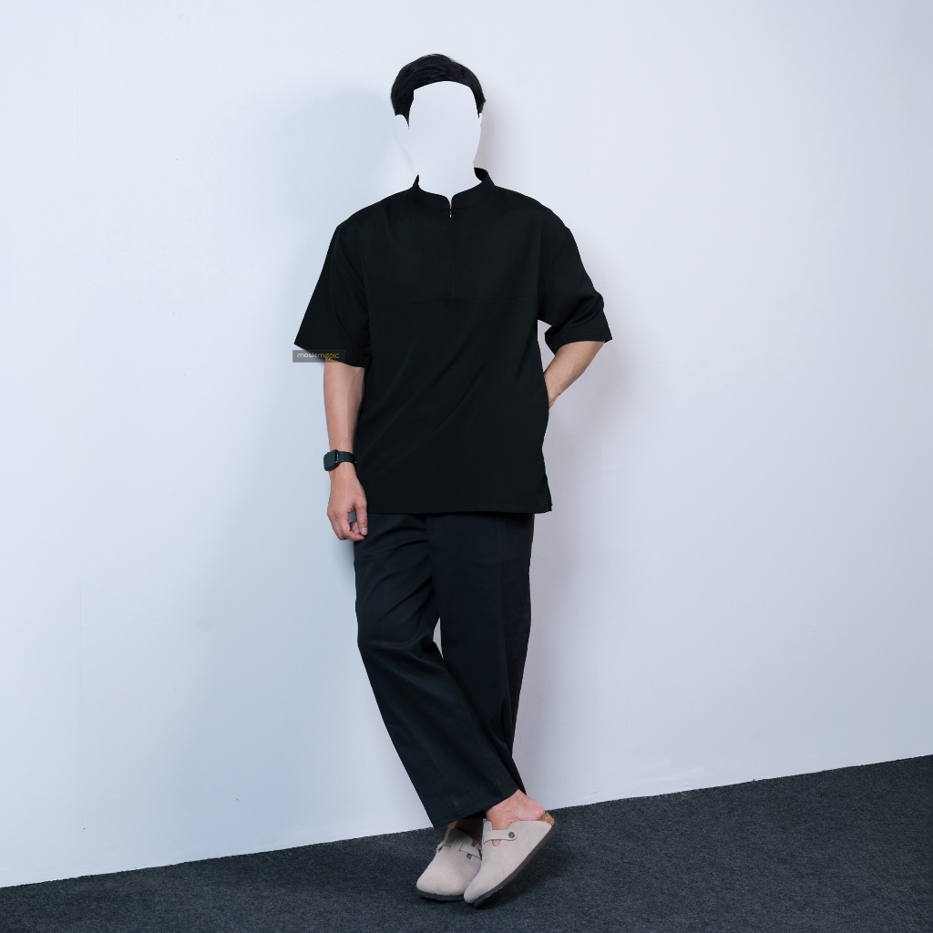 Best Deals Kurta Elzain [Light Weight] - Oversized Kurta With Hidden Half Zip / Koko Kurta Oversize