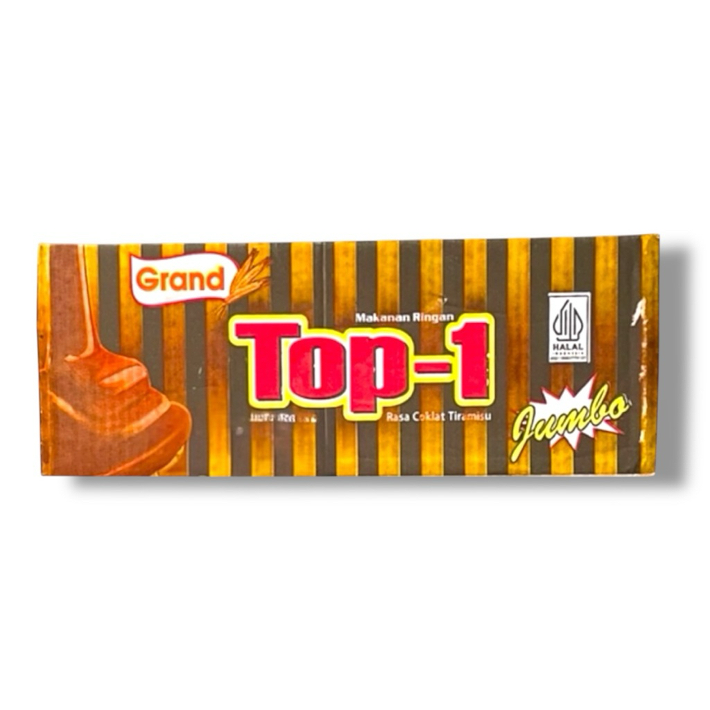 (1 DUS) SNACK TOP 1 JUMBO TOP-1 JUMBO COKLAT BERHADIAH UANG ISI 40 PCS