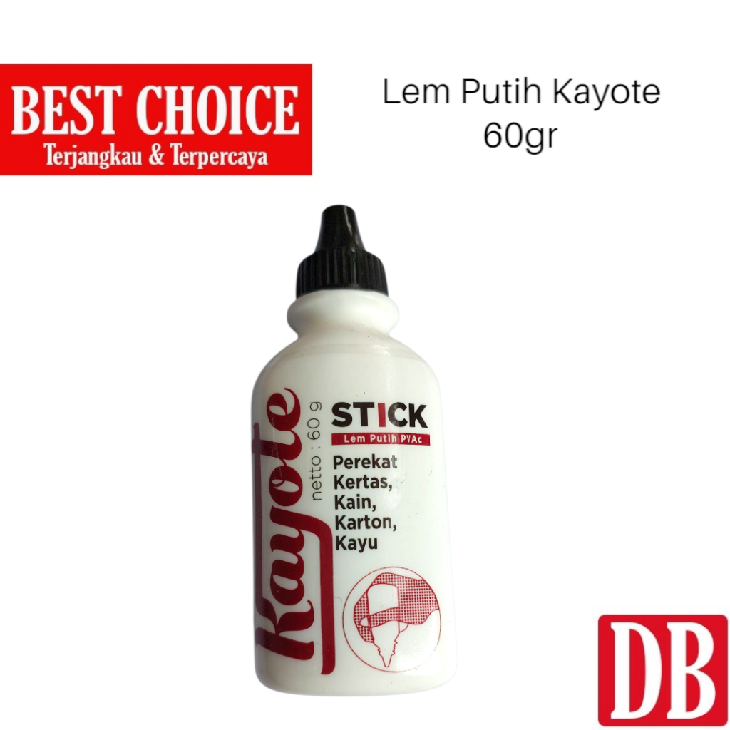Lem Putih Cair PVAc Stick Kayote (1pcs)