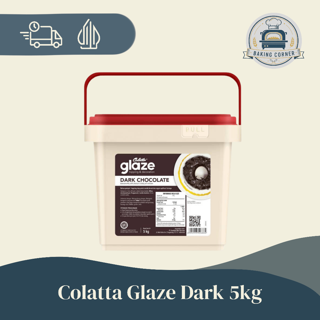 COLATTA GLAZE 5KG ALL VARIANT – GLAZE WARNA-WARNI SIAP PAKAI UNTUK KUE, DONAT, ROTI, DAN PASTRY