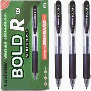 STANDARD - PULPEN / BALLPOINT / ALAT TULIS / PENA BOLD R CASTELLO 1.0 WARNA BLACK