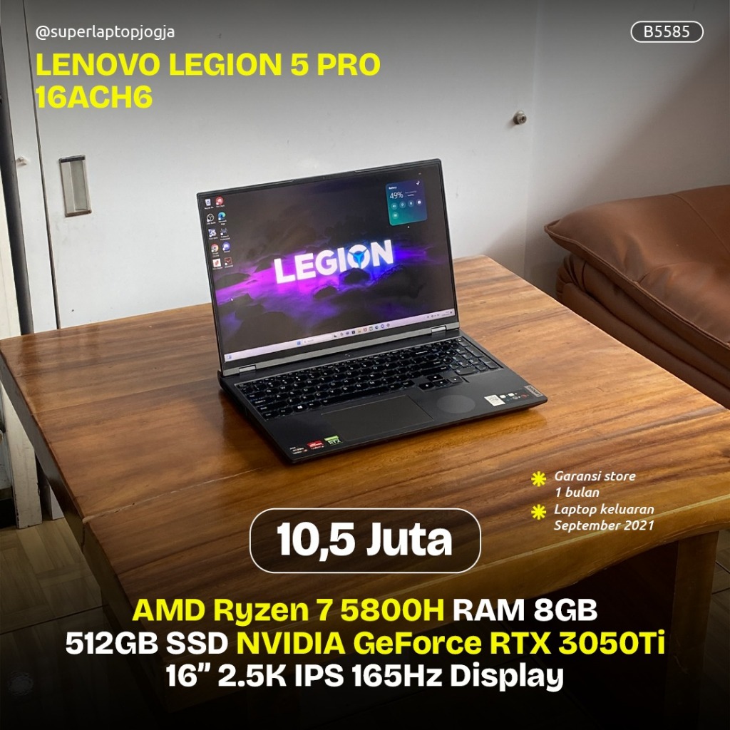 LENOVO LEGION 5 PRO 16ACH6 B5585