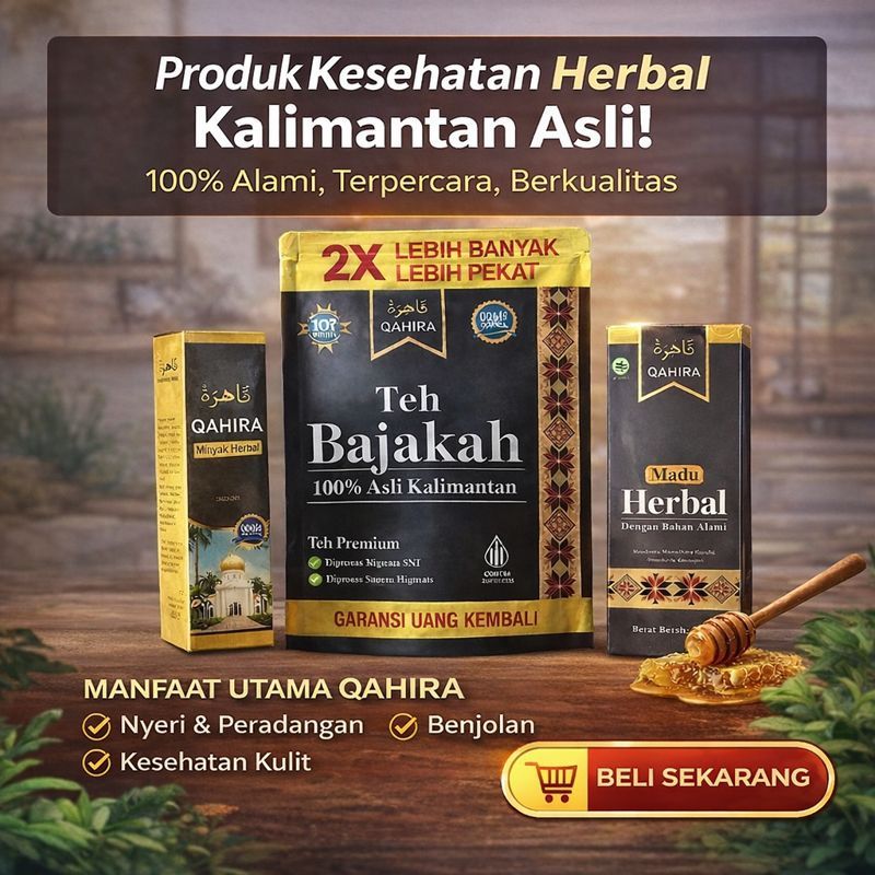 QAHIRA - Obat Herbal Madu Teh Minyak Atasi Benjolan Lipoma Kista BPOM Halal Aman Original