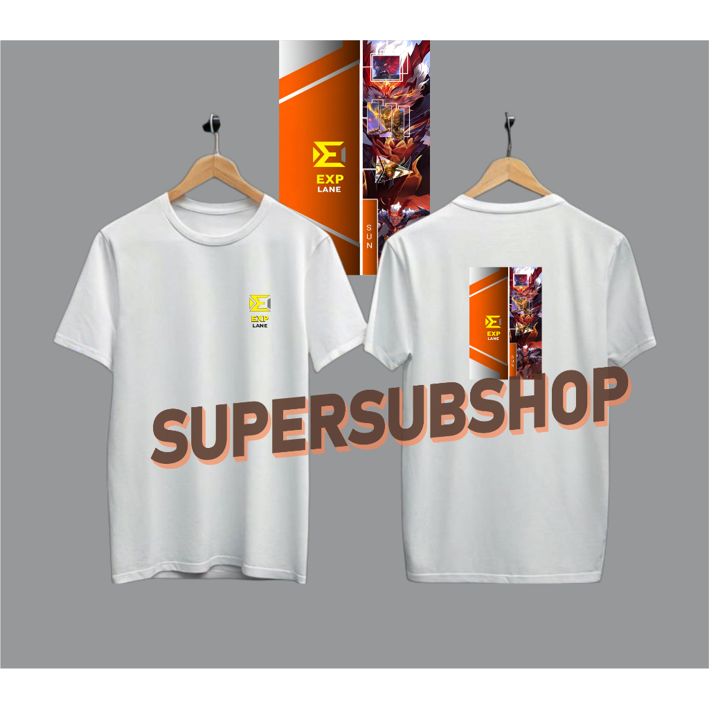 Kaos Viral Mobile Legend Posisi EXP LANE HERO SUN T-shirt Mobile Legend