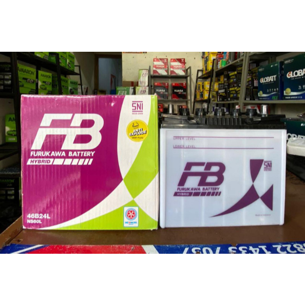 Aki Mobil FB Hybrid NS60L Accu Furukawa Battery 46B24R (45Ah)