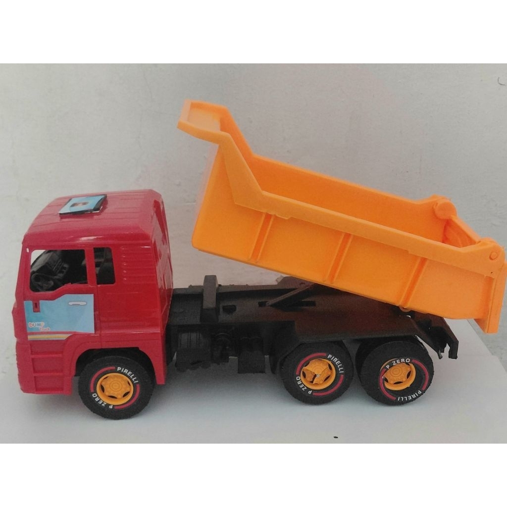 Mainan truk pasir - Dump truk - truk tanah jumbo - dump truk pasir pantai