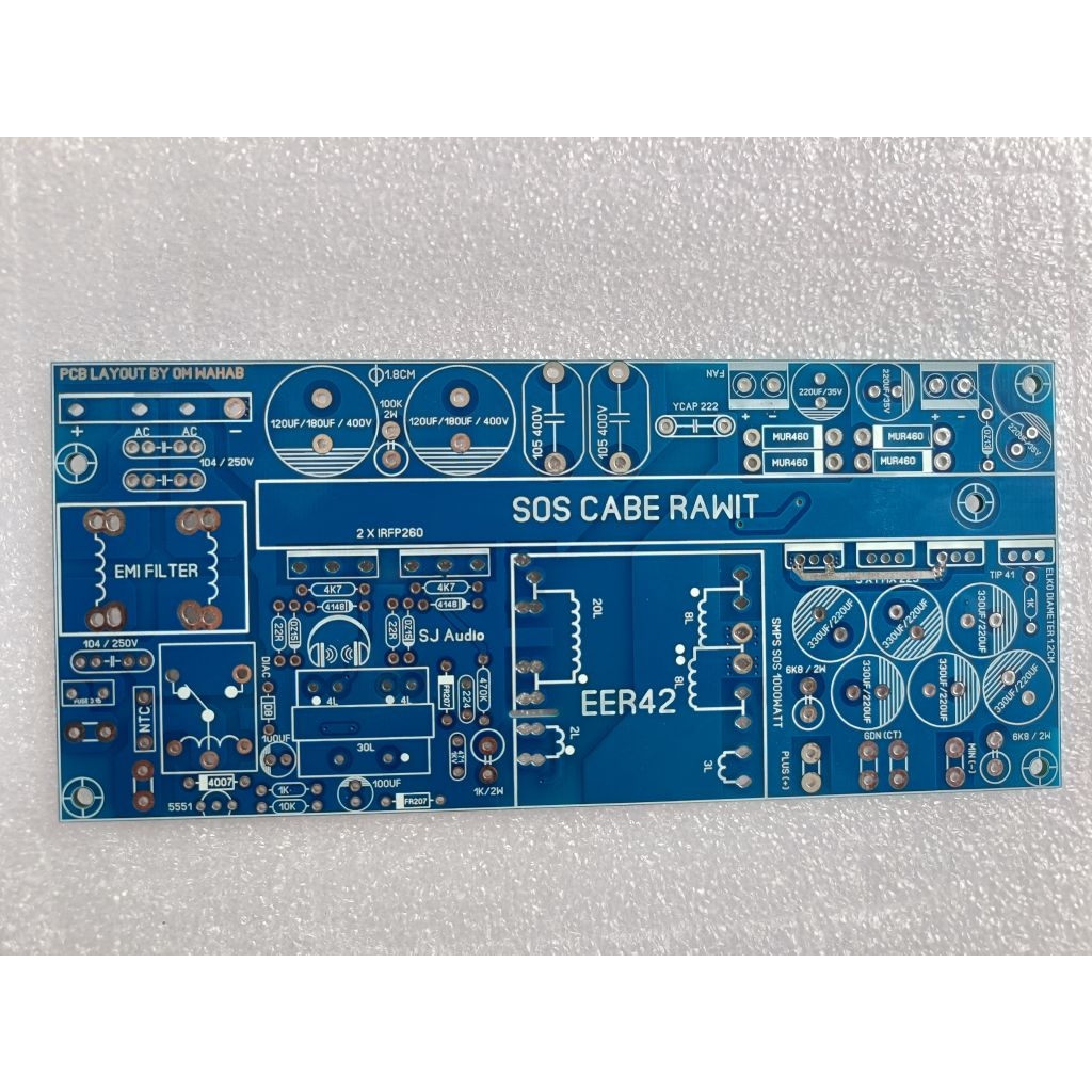 PCB SMPS HB SOS 1000watt for audio