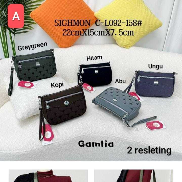 MEYMEYBAGS-Sighmon Tas Selempang Mini Hp Wanita Sling Bag Cewek Import Murah Kekinian Anti Air