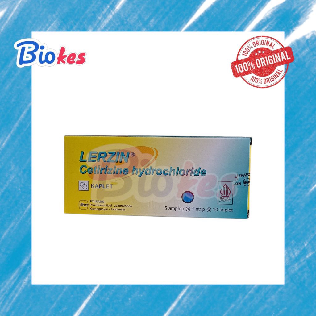 LERZIN TABLET ISI 5 STRIP PERBOX meredakan dan mengatasi alergi