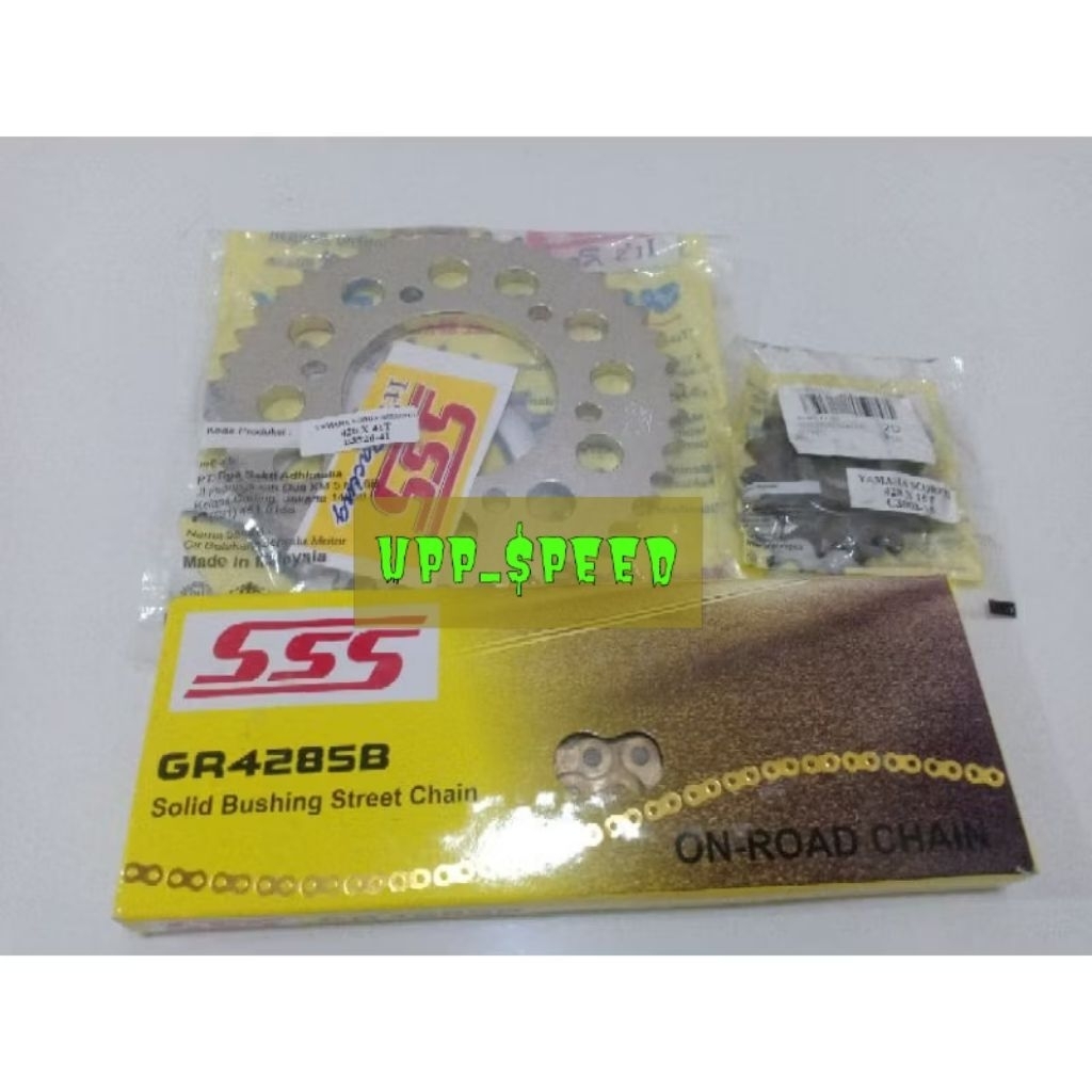 GEAR GIR FULL SEAT SSS 428 RANTAI GOLD SSS UK.CRF 150-CRF150L