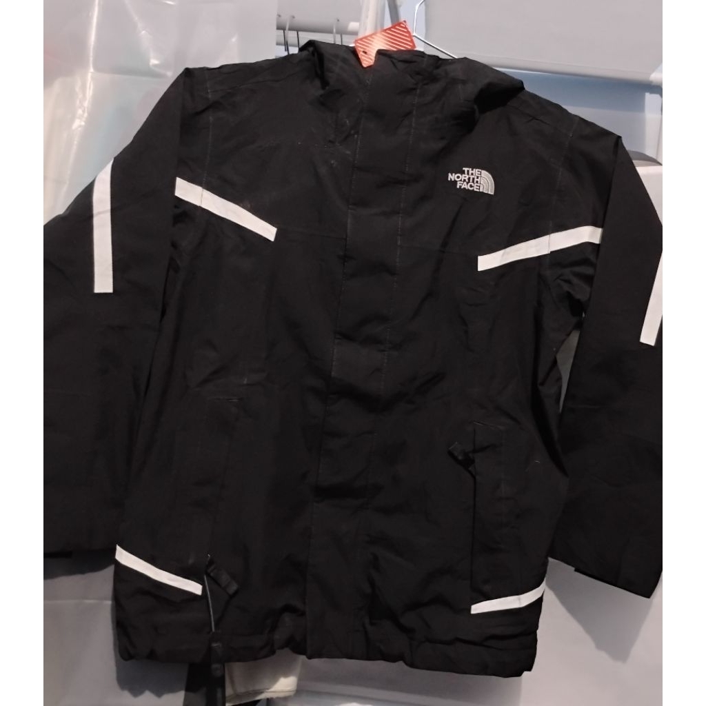 Jaket outdoor the north face TNF Hyvent Hitam untuk anak Boys series