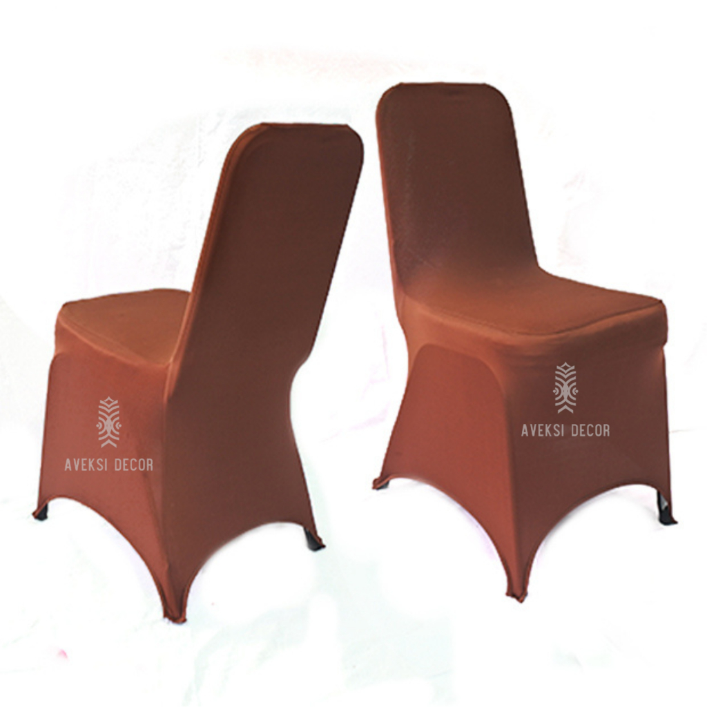 Cover Kursi Futura Coklat Kopi Kain Lotto Tebal