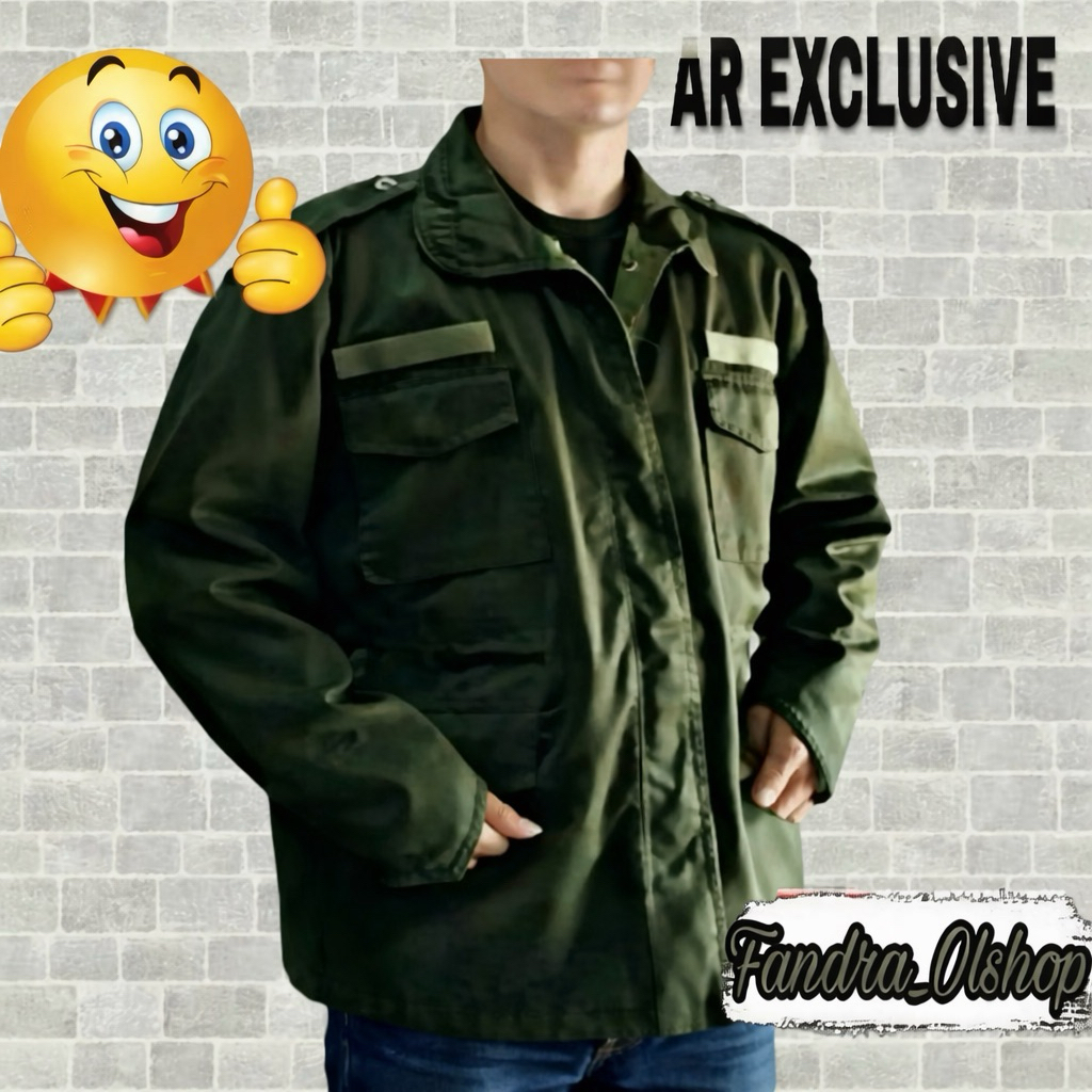 Jaket Ijo Hijau Army Korea Parka Merk AR Exclusive. Kualitas Terbaik 
