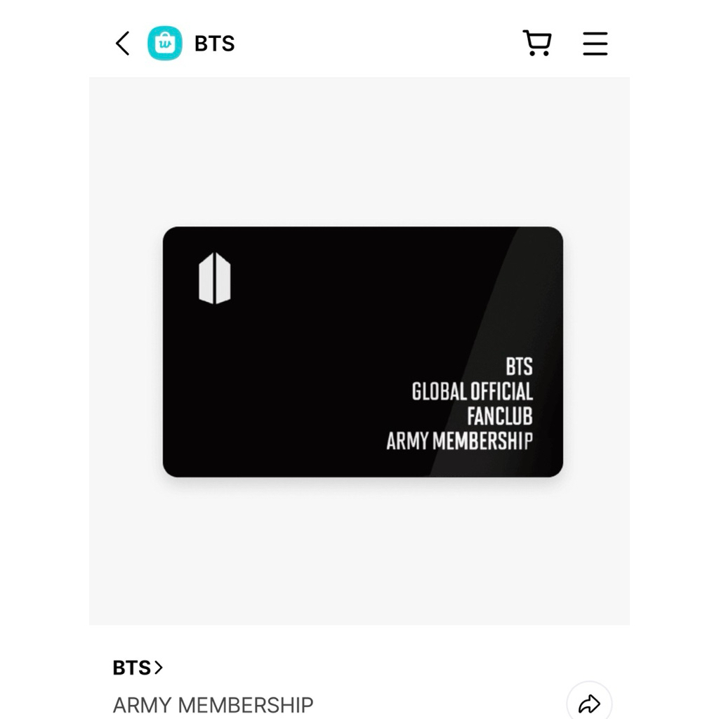 Jasa CO ARMY [BTS] MEMBERSHIP Weverse