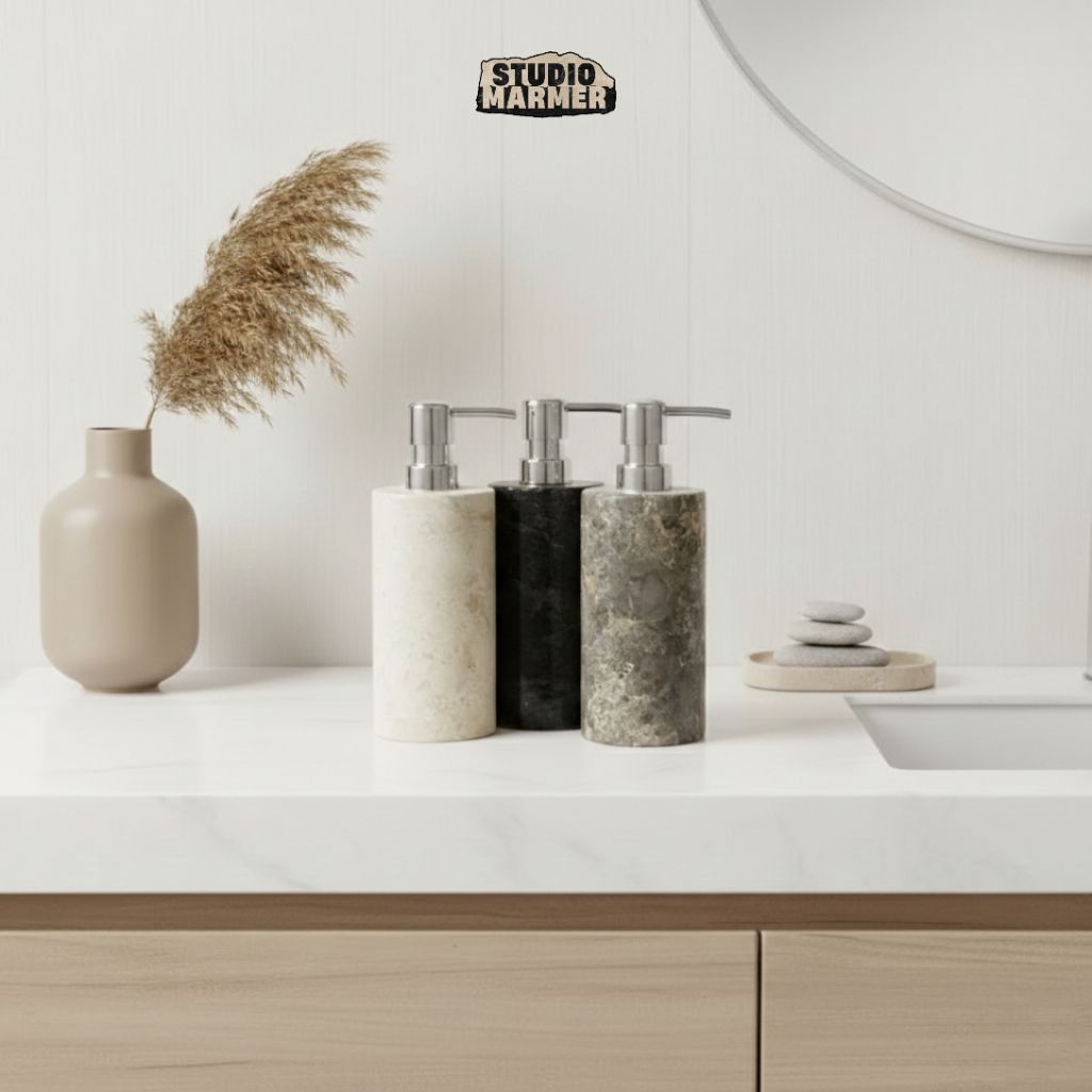Tempat Sabun Marmer (Dispenser Sabun Cair Marmer)