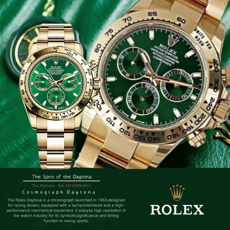 (100% Rolex Asli) Cash on Delivery Rolex Koleksi Cosmograph DaytonaTampilan Tanggal Jam Tangan Pria 