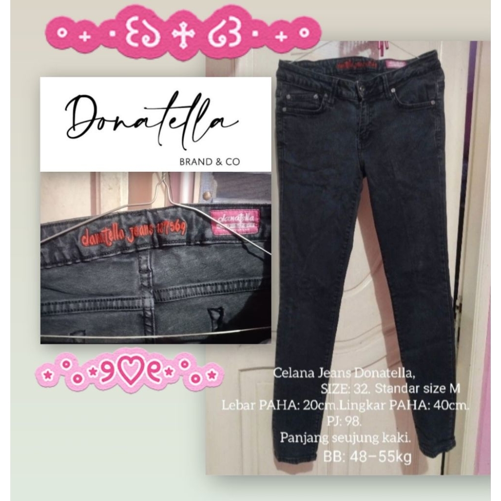 CELANA Panjang Jeans Denim WANITA DONATELLA,OL'FIN LA Preld