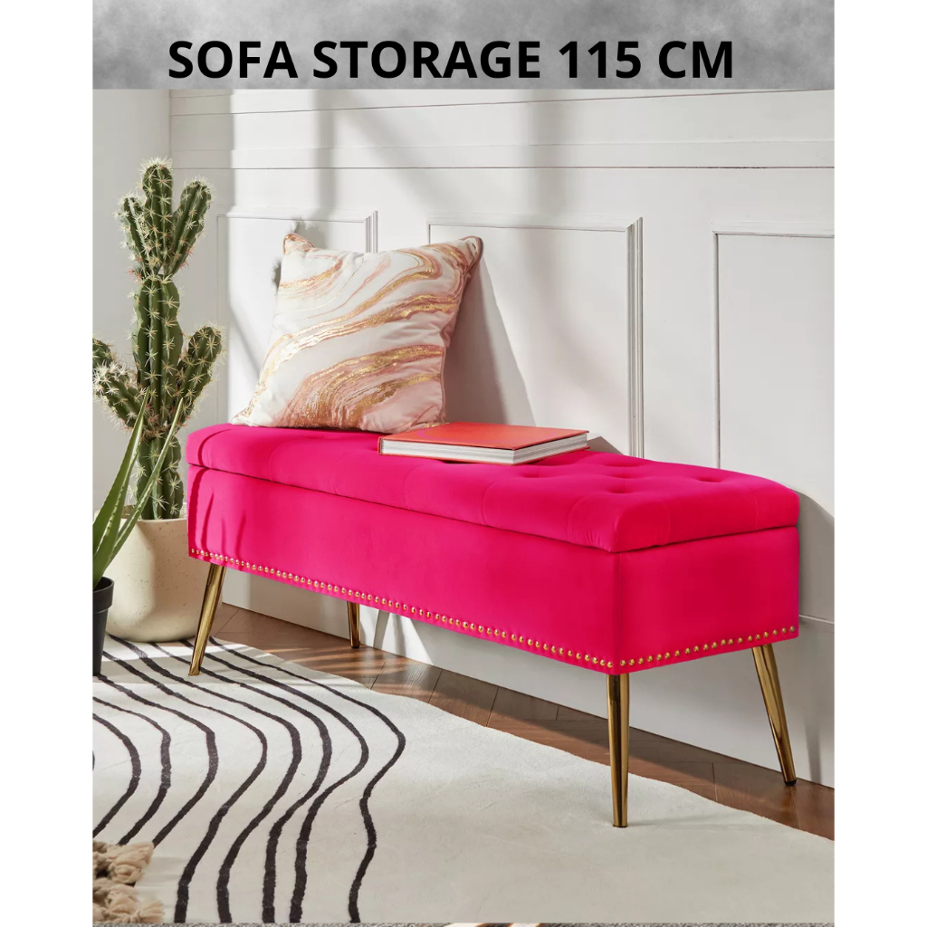 ( 11 A )sofa mninimalis storage box penyimpanan Puff / Bench /  Puff Stool sofa box penyimpanan luas