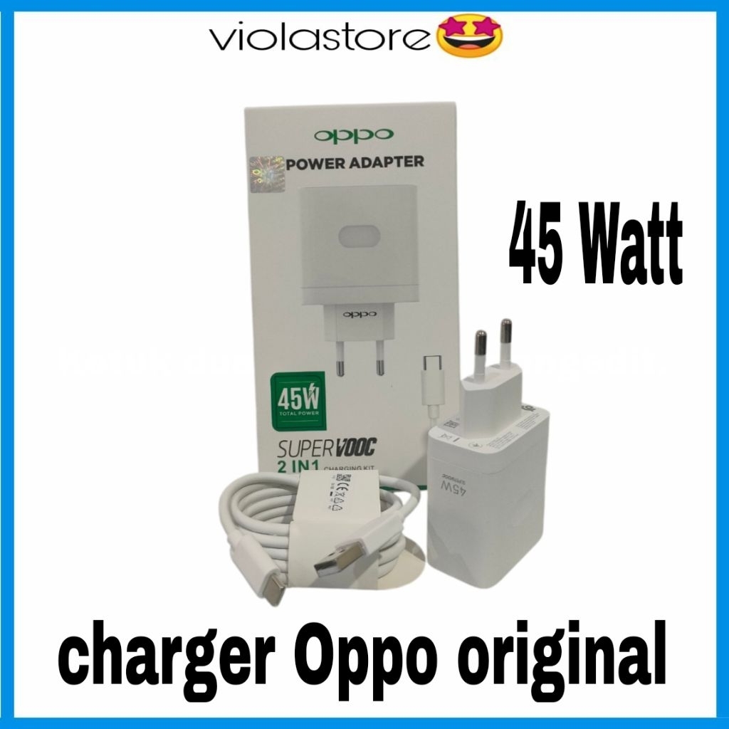 Charger Oppo tipe c original 100% super vooc