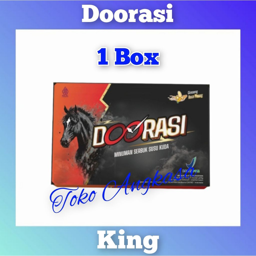 DORASI 1 BOX 5 SACHET GINGSENG BOTANICAL SUSU KUDA SUPLEMEN STAMINA