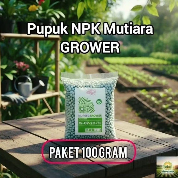 Pupuk NPK Mutiara GROWER 100 gr, Mutiara GROWER