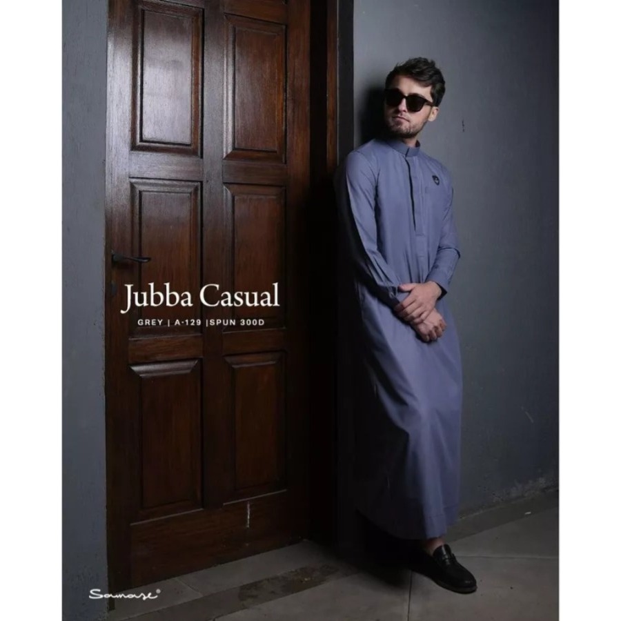 SAMASE Jubah Casual Reguler A129 Lengan Panjang Jubah Gamis Pakaian Pria Dewasa Ori Terbaru 2026