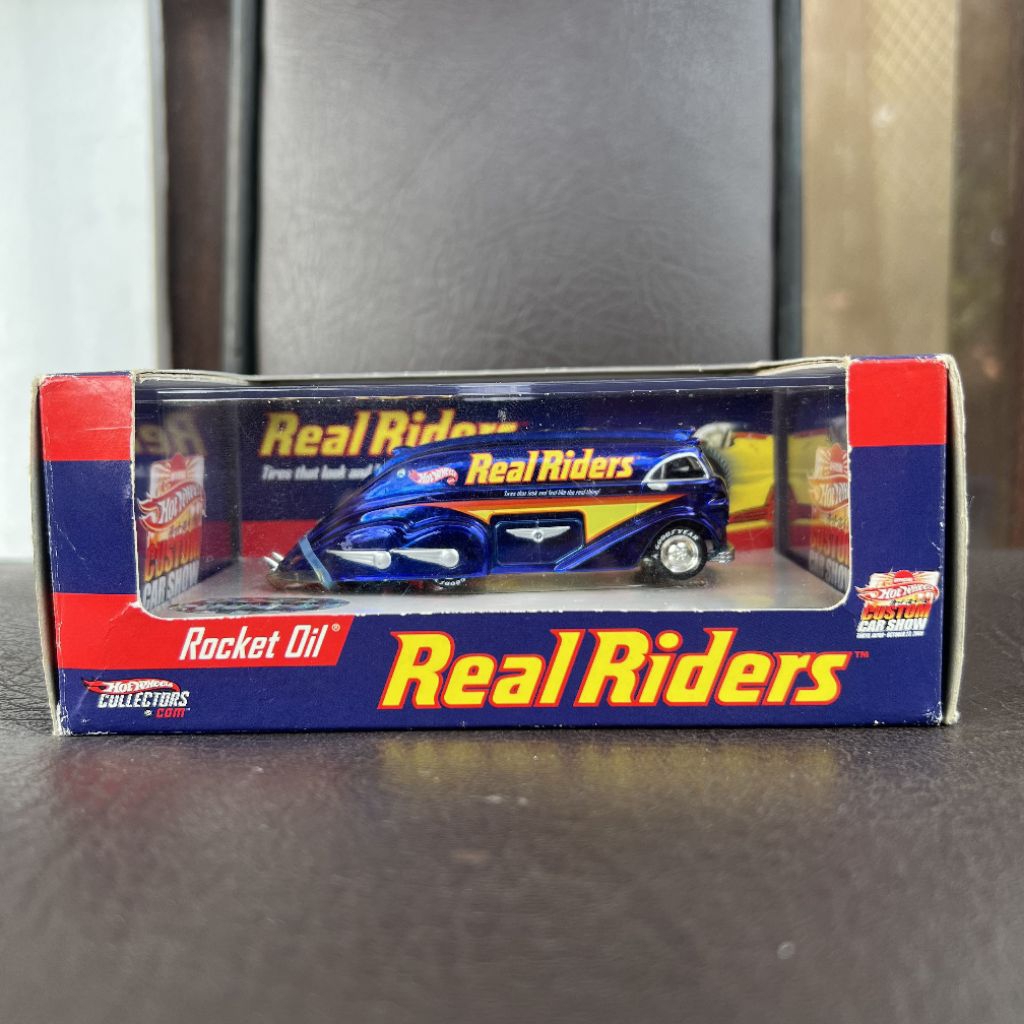 Hot Wheels Real Riders Rocket Oil Japan Custom Car Show Holo 1115/2000 Biru Blue
