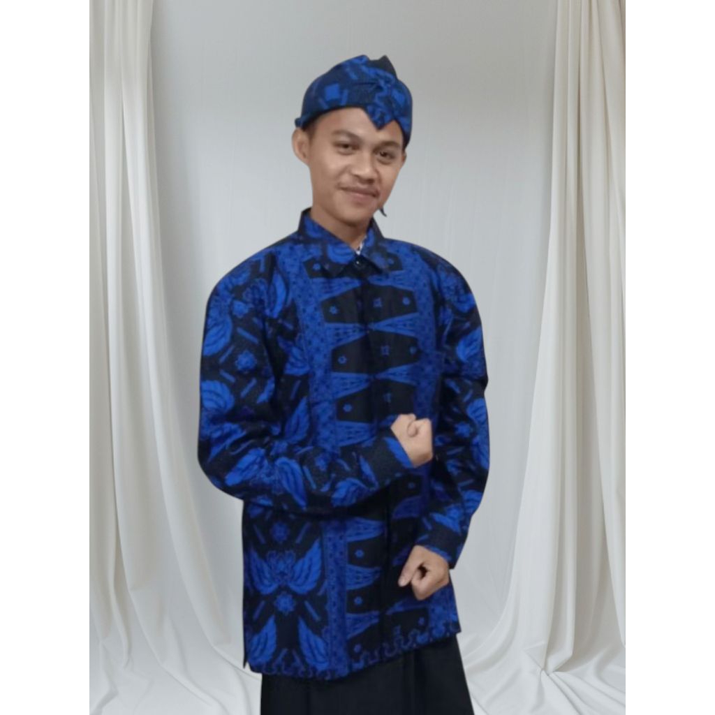 Baju/Kemeja Batik Baduy Banten Pria Lengan panjang