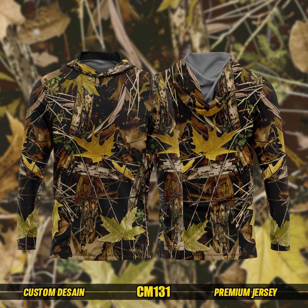 Jersey Camo Berburu Hunting Premium_Baju Berburu Camo Custom Komunitas Menembak Bahan Dryfit Adem Me