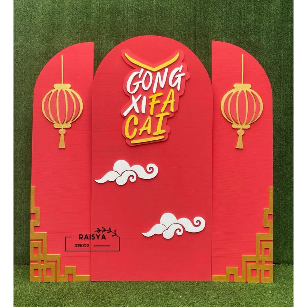 Backdrop Imlek styrofoam