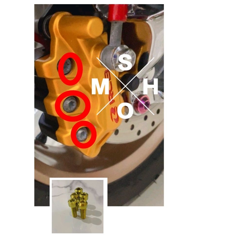 baut titanium kaliper RCB