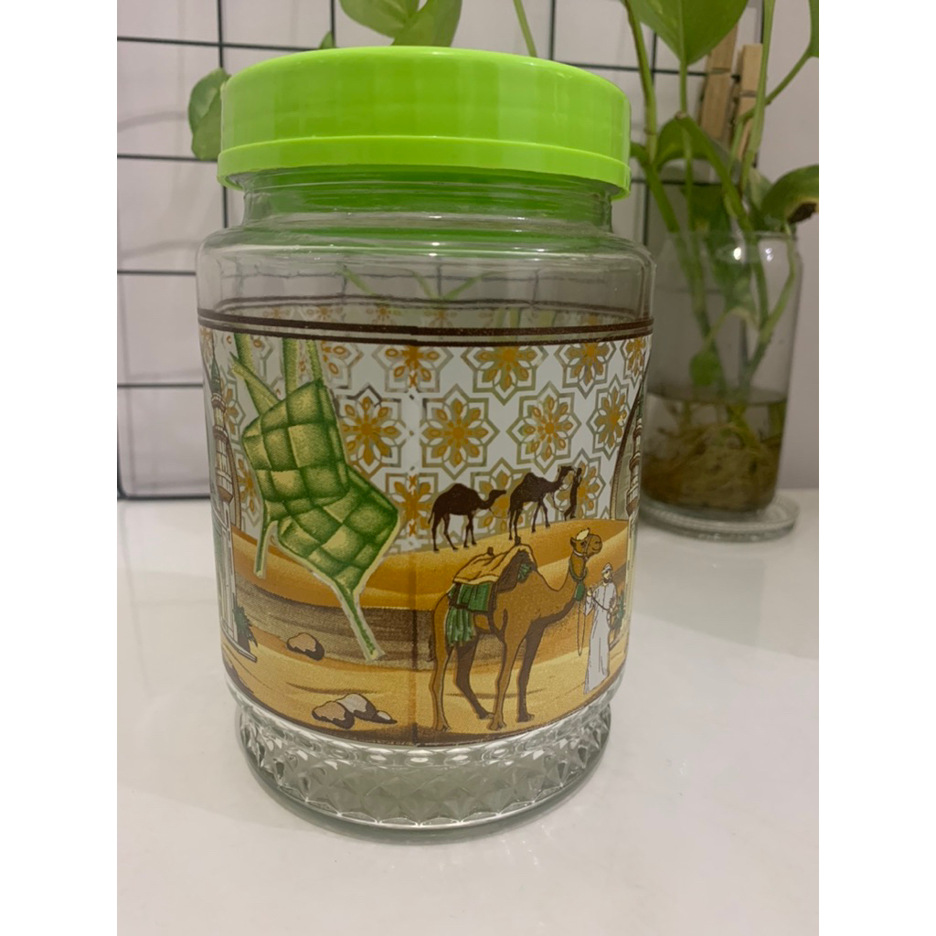 TOPLES KACA PRINTING LEBARAN TUTUP ULIR PLASTIK ( TP1000D)