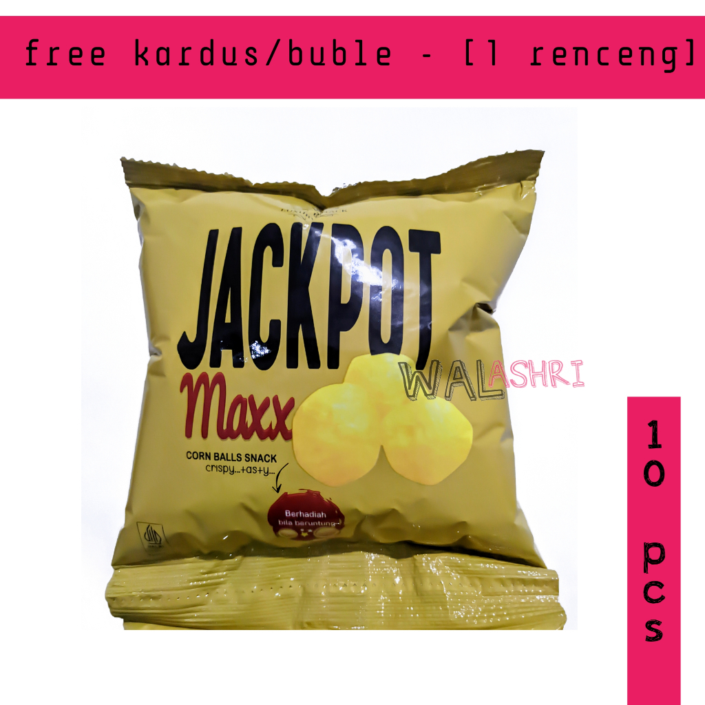 10 Pcs Ciki Jackpot - Camilan Jadul Berhadiah, Ciki Jackpot Maxx