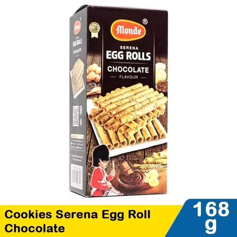monde serena egg roll choco 168g - 1 KARTON ISI 12