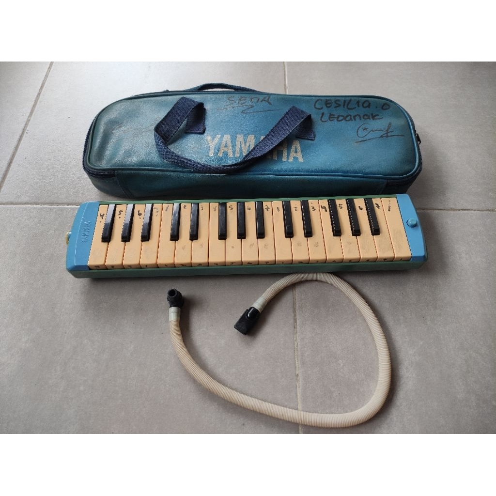 Vintage made in Japan Keyboard anak Pianika Yamaha P32D original alat musik
