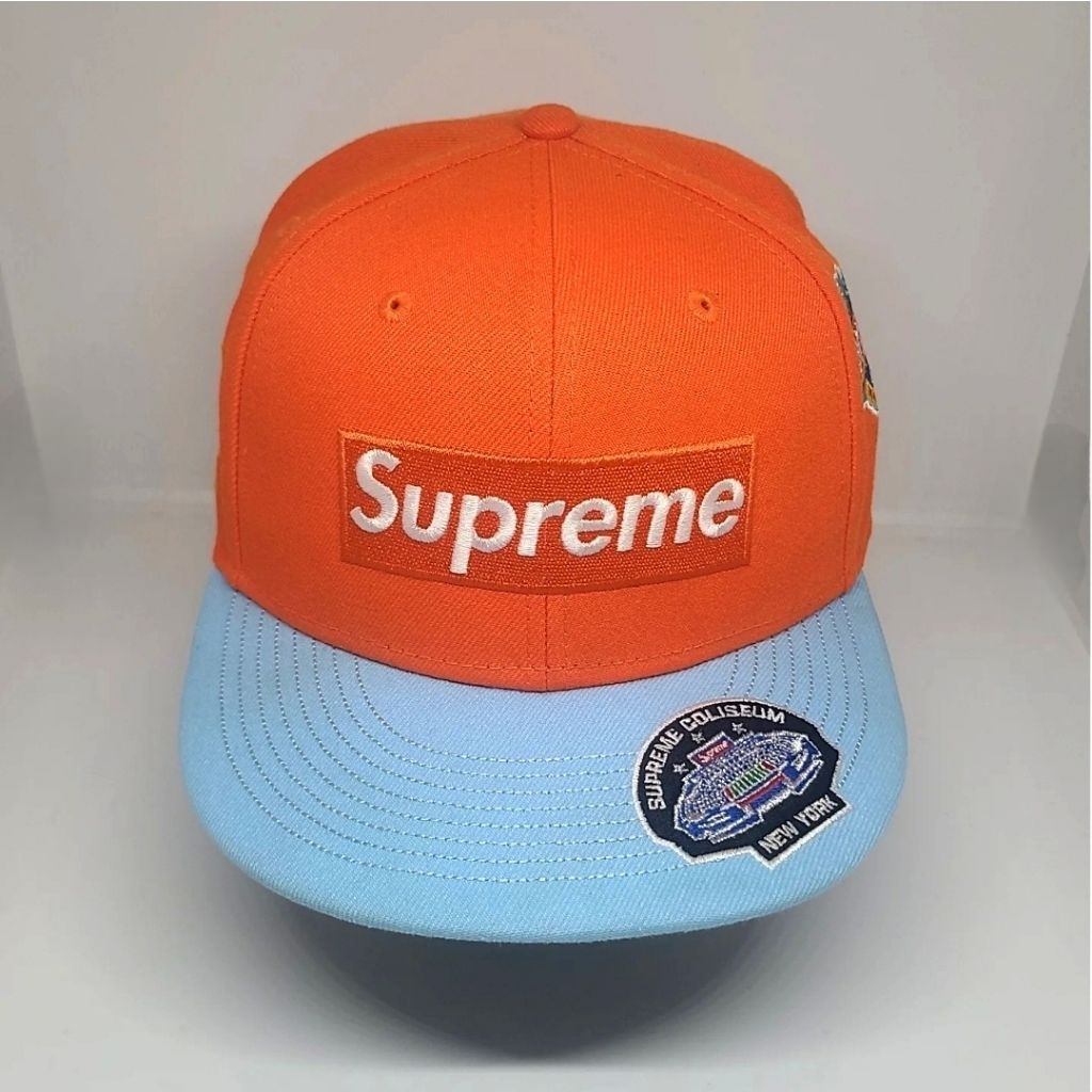 Topi New Era X Supreme Coliseum Box Logo